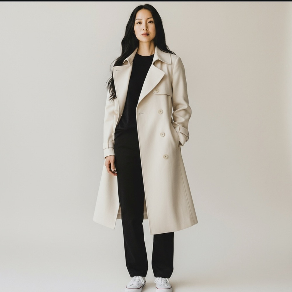 Guess Off-White Trench Coat